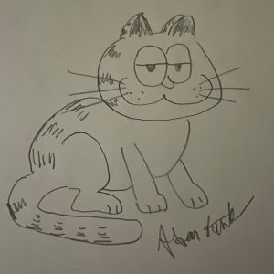 Adam’s Garfield sketch