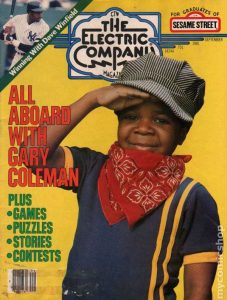 Gary Coleman on the cover of The Electric Company magazine