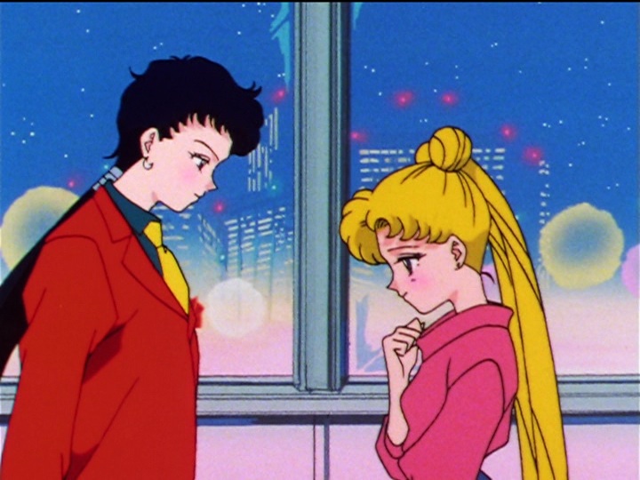 Seiya Kou and Usagi in Sailor Moon Sailor Stars episode 189